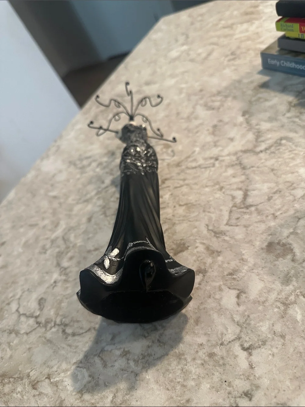 Elegant Black Dress Jewelry Stand Organizer